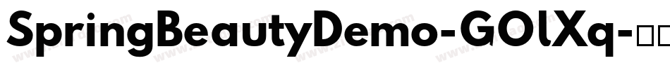 SpringBeautyDemo-GOlXq字体转换 SpringBeautyDemo-GOlXq字体转换