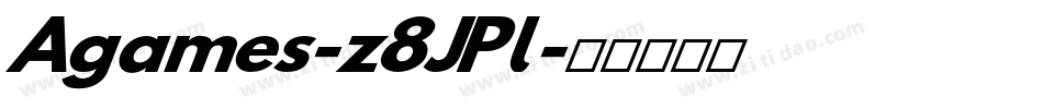 Agames-z8JPl字体转换