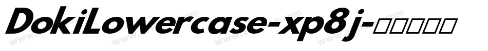 DokiLowercase-xp8j字体转换