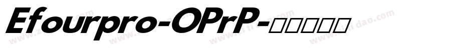 Efourpro-OPrP字体转换