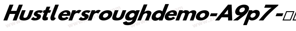 Hustlersroughdemo-A9p7字体转换