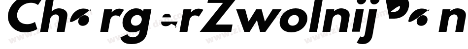 ChargerZwolnijPanikeKursywa-PdMx字体转换