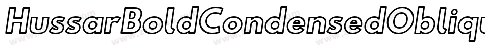 HussarBoldCondensedObliqueThree-d8el字体转换
