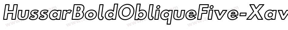 HussarBoldObliqueFive-Xav2字体转换
