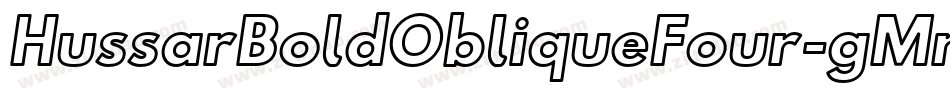 HussarBoldObliqueFour-gMn3字体转换