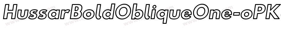 HussarBoldObliqueOne-oPKq字体转换