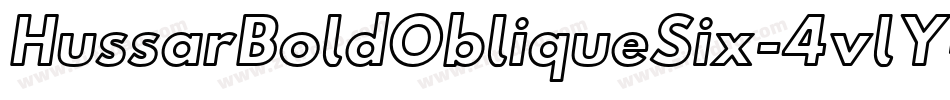 HussarBoldObliqueSix-4vlY字体转换