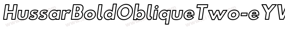 HussarBoldObliqueTwo-eYWO字体转换