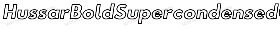 HussarBoldSupercondensedObliqueThree-qq9d字体转换