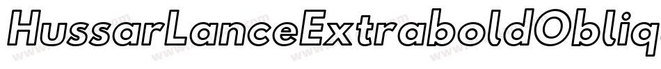 HussarLanceExtraboldOblique-Algx字体转换