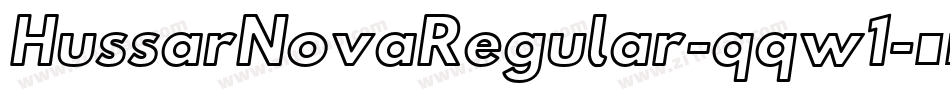 HussarNovaRegular-qqw1字体转换
