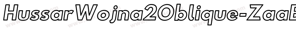 HussarWojna2Oblique-ZaaB字体转换
