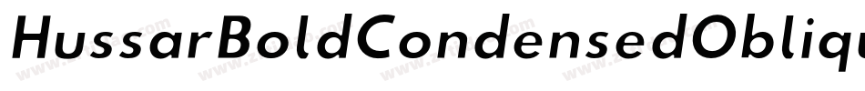 HussarBoldCondensedObliqueThree-d8el字体转换