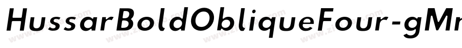 HussarBoldObliqueFour-gMn3字体转换