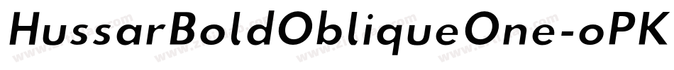 HussarBoldObliqueOne-oPKq字体转换