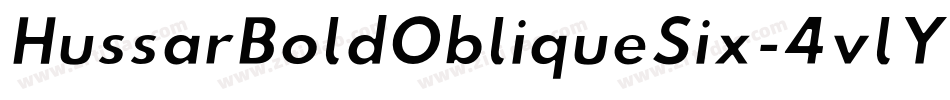 HussarBoldObliqueSix-4vlY字体转换