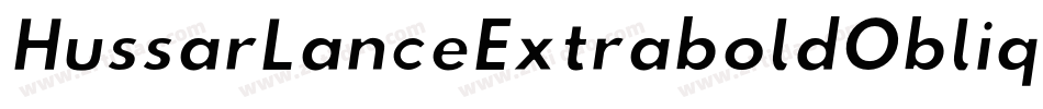 HussarLanceExtraboldOblique-Algx字体转换