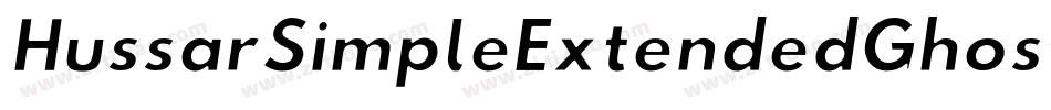 HussarSimpleExtendedGhostObliqueThree-8dWM字体转换