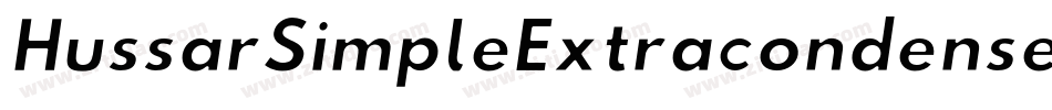 HussarSimpleExtracondensedGhostObliqueThree-M9zp字体转换