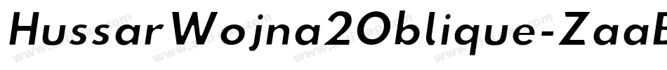 HussarWojna2Oblique-ZaaB字体转换