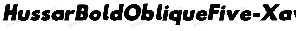 HussarBoldObliqueFive-Xav2字体转换