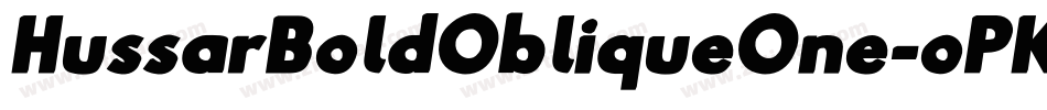 HussarBoldObliqueOne-oPKq字体转换