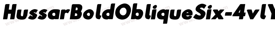 HussarBoldObliqueSix-4vlY字体转换