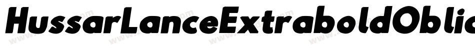 HussarLanceExtraboldOblique-Algx字体转换
