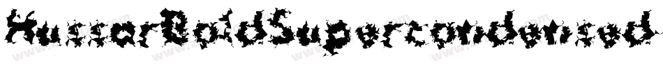 HussarBoldSupercondensed-AW7D字体转换