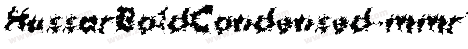 HussarBoldCondensed-mmrV字体转换