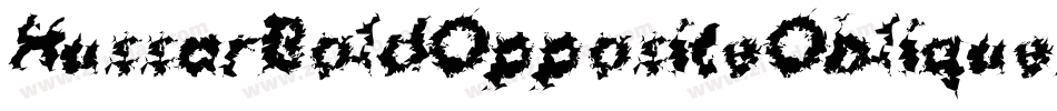 HussarBoldOppositeObliqueFive-Wa29字体转换