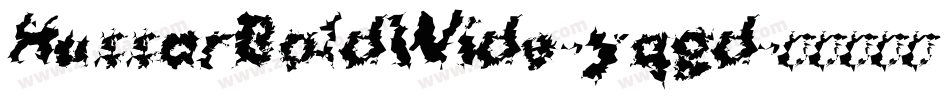 HussarBoldWide-yqgd字体转换