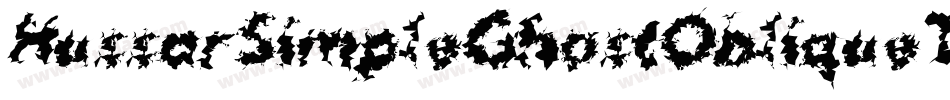 HussarSimpleGhostObliqueThree-vqVZ字体转换