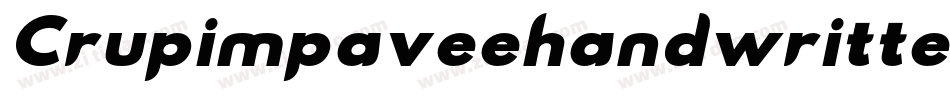 Crupimpaveehandwritten2-BpJd字体转换