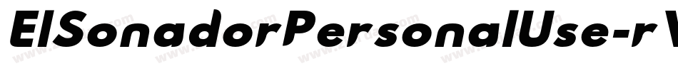 ElSonadorPersonalUse-rVBp字体转换