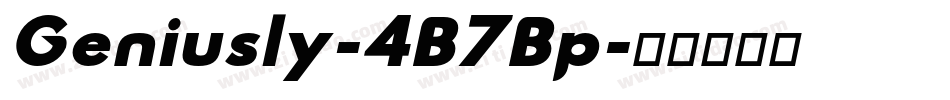 Geniusly-4B7Bp字体转换
