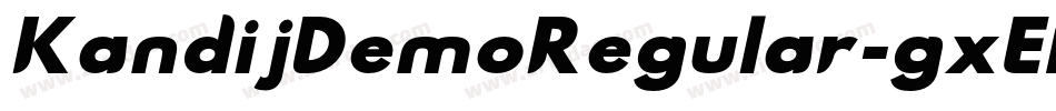 KandijDemoRegular-gxEBp字体转换