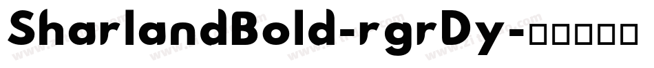 SharlandBold-rgrDy字体转换