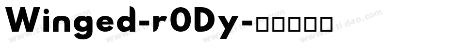 Winged-r0Dy字体转换