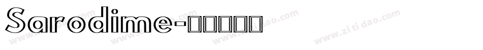 Sarodime字体转换