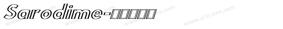 Sarodime字体转换
