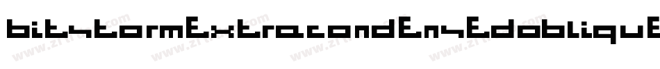 BitstormExtracondensedOblique-BrZB字体转换