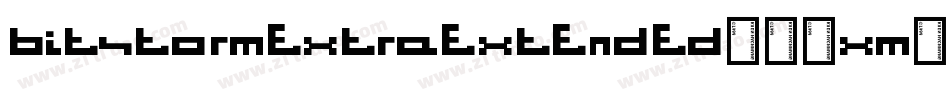 BitstormExtraextended-85XM字体转换