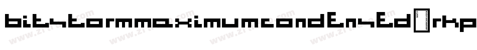 BitstormMaximumcondensed-rKPx字体转换
