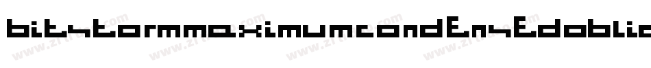 BitstormMaximumcondensedOblique-MXjp字体转换
