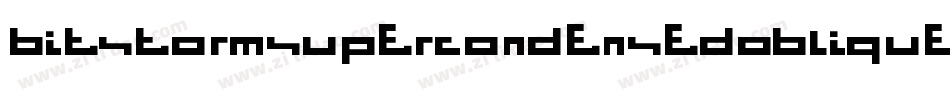 BitstormSupercondensedOblique-75LE字体转换