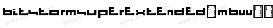 BitstormSuperextended-mBvV字体转换