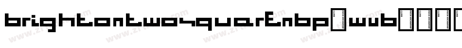 BrightontwoSquareNbp-wvB8字体转换