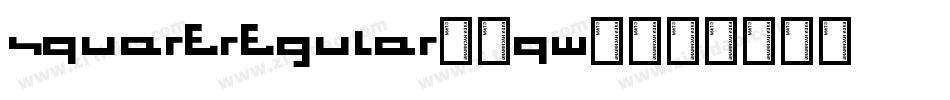 SquareRegular-8qW0字体转换