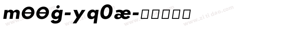 Moog-Yq0a字体转换